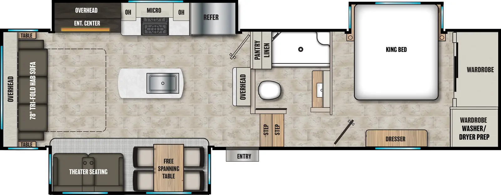 Brookstone 290RL Floorplan